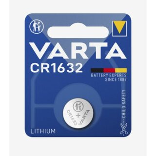 Lithium-Knopfzelle VARTA Electronics, CR1632 3V, 16x3,2mm, 1er-Blister