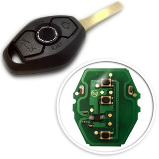 Ersatz Fernbedienung geeignet fr BMW - 3 Tasten 434MHz, HU92, ID73, EWS 3 geeignet fr BMW BJ1999-2005 3, 5, x5,