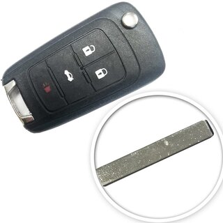 Ersatz Klappschlüssel geeignet für Chevrolet - 4 Tasten...