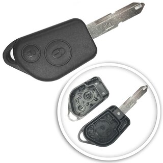Ersatz Funkgehäuse Peugeot/Citroen - 2 Tasten NE73...
