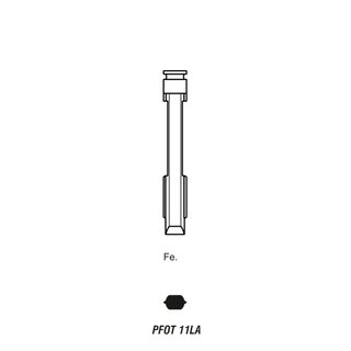 Ersatz Rohling Klappschlssel FO21/PFOT11A geeignet fr Ford 1 Stck