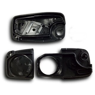 Ersatz Klappschlüssel geeignet für Fiat- 2 Tasten mit Batteriefach hinten