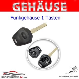 Ersatz Funkgehäuse geeignet für Porsche - 1 Tasten, HU66