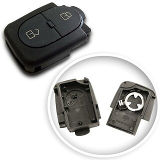 Ersatz Funkgehäuse geeignet für Volkswagen - 2 Tasten alter Typ geeignet für Batteriefach 1616