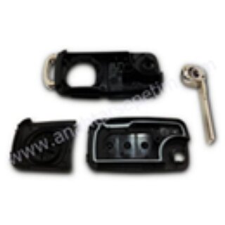Ersatz Klappschlüssel geeignet für Volkswagen - 3 Tasten UDS-System ab 2009, HU66