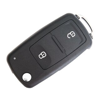 Ersatz Klappschlüssel geeignet für Volkswagen - 2 Tasten UDS-Typ, HU66