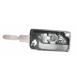 Ersatz Klappschlüssel geeignet für Citroen - 3 Tasten NE78 Kofferraum mit Batteriefach