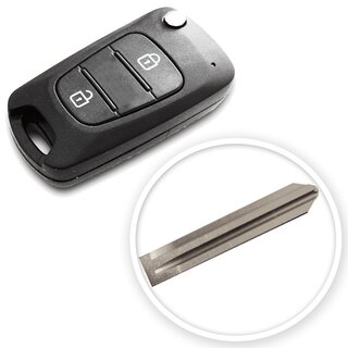Ersatz Klappschlüssel geeignet für Hyundai - 2 Tasten...