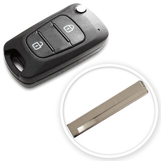 Ersatz Klappschlüssel geeignet für Hyundai - 2 Tasten...