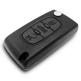 Ersatz Klappschlüssel geeignet für Citroen - 3 Tasten VA2 Kofferraum ohne Batteriefach