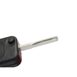 Ersatz Klappschlüssel geeignet für Mercedes Benz - 2 Tasten mit HU64