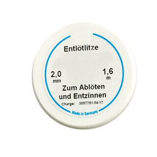 Entltlitze 2,0 mm 1,6 m