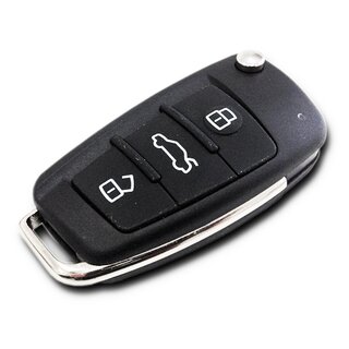 Ersatz Fernbedienung geeignet fr Audi - 3 Tasten 434MHz,8X0837220D, HU66, ID48 ohne Keyless geeignet fr A1, S1, Q3