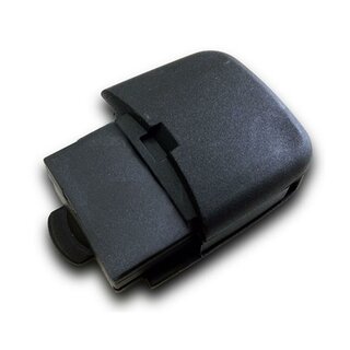 Ersatz Klappschlüssel geeignet für Volkswagen - 3 Tasten ovaler Typ mit Batterieplatz 1616