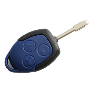 Ersatz Fernbedienung geeignet für Ford  - 3 Tasten - 433 MHz FO21 Rohling ID63 Blau geeignet für Ford Transit 2006-2014
