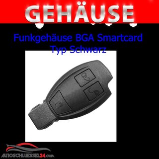 Ersatz Funkgehuse geeignet fr Mercedes Benz Smartcard BGA Typ Schwarz