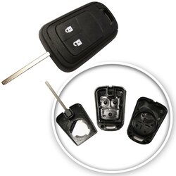 Ersatz Funkgehäuse geeignet für Opel - 2 Tasten Astra J