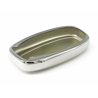 Edle Schutzhülle geeignet für Autoschlüssel AUDI Silber