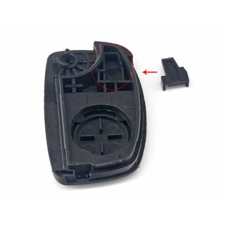 Ersatz Klappschlssel  geeignet fr Hyundai  - 4 Tasten TOY40 mit Panic Button geeignet fr i20, i30
