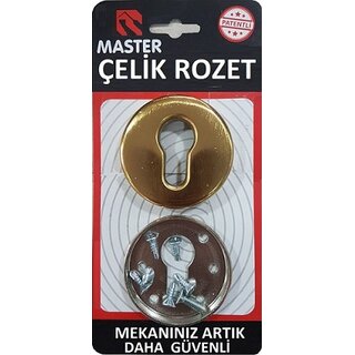 Master Stahlrosette mit 6 Schrauben