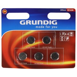 Knopfzelle GRUNDIG CR1620 Batterie, 5er Set