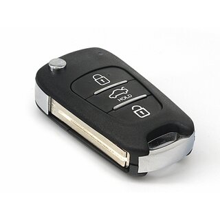 Ersatz Klappschlssel geeignet fr Hyundai  - 3 Tasten HOLD Taste HY22 mit silberner Knopfleiste