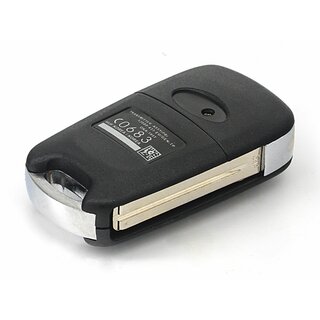 Ersatz Klappschlüssel geeignet für Hyundai  - 3 Tasten HOLD Taste HY22 mit silberner Knopfleiste