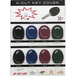 X-Cut 10x farbige Kappen KC-11  fr Zylinderschlssel B&D ROT