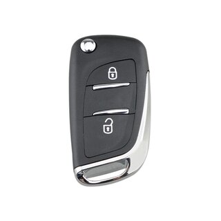 Ersatz Umbaugehuse geeignet fr Peugeot  - 2 Tasten HU83 DS Model ohne Baterie Fach