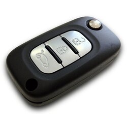  Ersatz Klappschlüssel geeignet für Smart - 3 Tasten mit...
