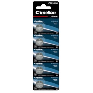 Knopfzelle CAMELION CR1616 Lithium, 5er Set