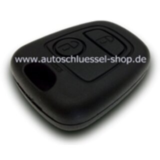 Ersatz Funkgehäuse geeignet für Peugeot/Citroen - 2 Tasten HU83 PSA