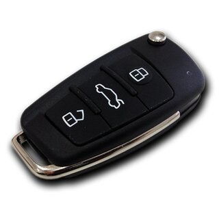 Ersatz Klappschlüssel geeignet für Audi - 3 Tasten Neuer Typ