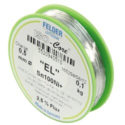 Ltzinn auf Rolle Felder ISO-CORE EL, 0,5mm, 100g,...