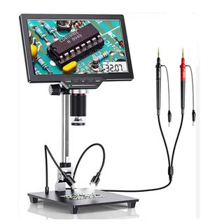 Mikroskop mit 7 Inch Bildschirm und Multimeter