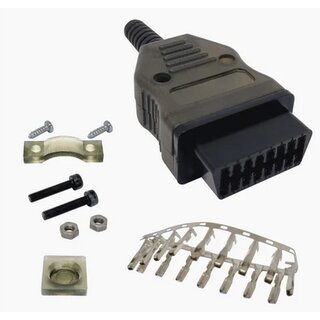 OBD II Universal OBD2 16pin Female Connector Adaptor Car...