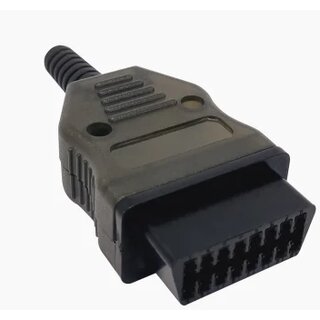 OBD II Universal OBD2 16pin Female Connector Adaptor Car Diagnostic with OBD Stecker + Gehuse + Klemme + Schraube M4K