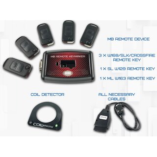 MB Remote Keymaker in Case KR55 + ML + SCAN PCF + One Button SW mit 7 Fernbedienung
