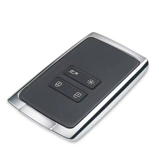Ersatz Fernbedienung geeignet fr Renault - 4 Tasten 434 MHz, NCF29A1M SCHWARZ Smartcard  geeignet fr Megane4, Clio5