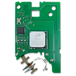 Ersatz Fernbedienung geeignet fr Renault - 4 Tasten 434 MHz, NCF29A1M SCHWARZ Smartcard  geeignet fr Megane4, Clio5