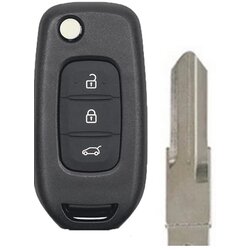 Ersatz Klappschlssel geeignet fr Renault - 3 Tasten VAC102
