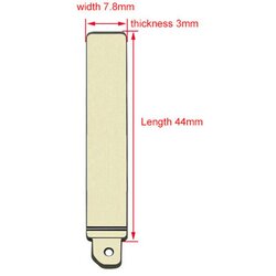 Ersatz Rohling Klappschl�ssel geeignet f�r Kia 1 St�ck...